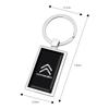 PJHC7 Car Logo Keychain Key Ring Pendant Emblem Badge For Citroen C3 C5 C5X C4 e-C4 X e-C3 C-Elysee Berlingo C1 C-Crosser C6 C2 AIRCRO