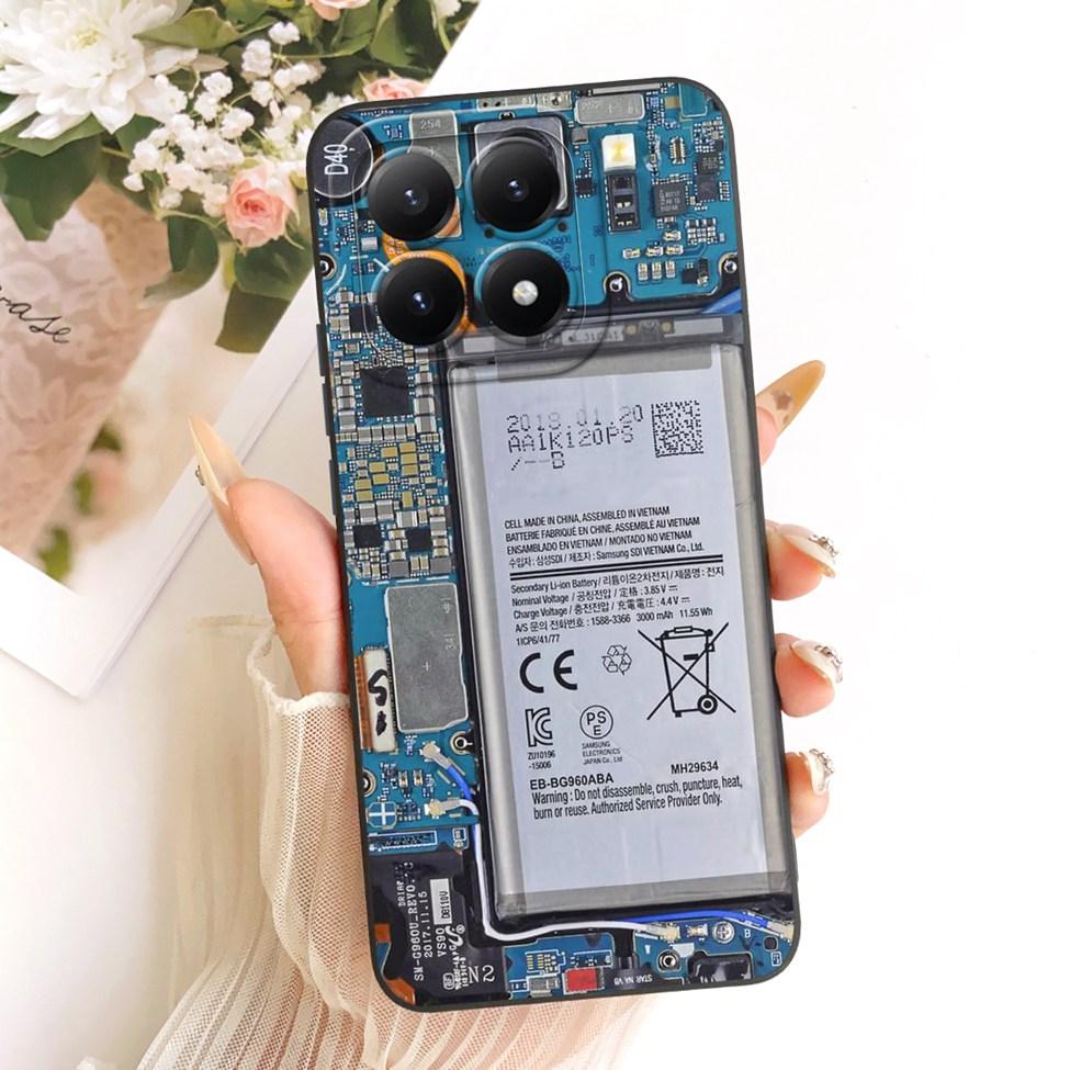 Чехол для Xiaomi 15T 5G Чехол Силиконовый Роскошный Модный Цветы Кавайный Милый Расписной Ударопрочный Чехол для Телефона 25069PTEBG