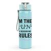 1PC I'm The Aunt Rules Star Text 750ml Color Plastic Sports Water Bottle Leakproof Flip Straw Lid Suitable for Sports Office Home Use