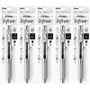5 шариковых ручек Pentel Гелевые чернила Гель Infree 0,5 мм Прозрачный корпус XBLN75TL-A Черный