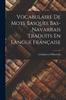 Книга Vocabulaire De Mots Basques Bas-Navarrais Traduits En Langue Francaise