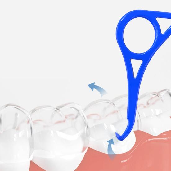 Yousheng портативный элайнер для снятия универсальных треугольных невидимых брекетов, фиксаторов, инструмент для удаления зубных протезов, крючок, ортодонтические принадлежности для путешествий