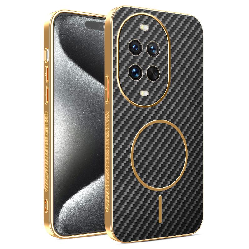 Чехол для Huawei Nova 14 pro Ultra Новый Гальваническое покрытие Кевлар Магнитная Матовая Крышка для Huawei Nova14 Ultra Бампер Funda