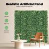 12 Pcs Artificial Grass Panels, 60x40cm Realistic PE Greenery Privacy Fence Wall for Indoor Outdoor Garden Decor