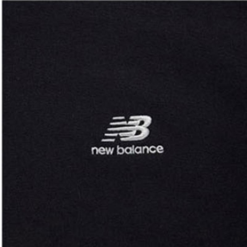 New Balance Half Club Nbncd11013 Bk Basic Small Logo Sweatshirt StAndard Fit Men And women