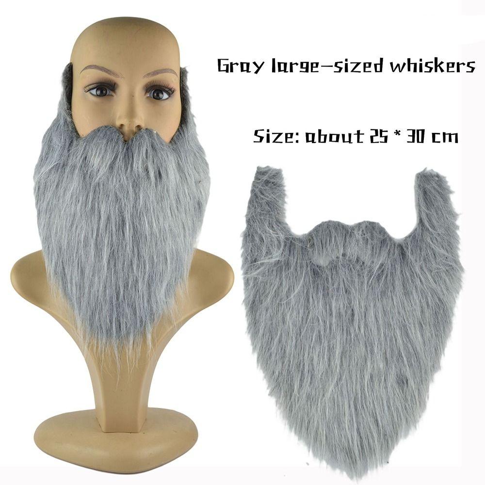 Artificial Cosplay DIY Fancy Dress Simulated Beard Fake Beard Long Fluff Beard Handmade Mustache