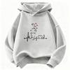 Stylish Kids Hoodie Pullover, Clean Outline Cat Sketch On Heartbeat Line Art Graphic Sweatshirt, Autumn Winter Casual Long Sleeve Top for Children