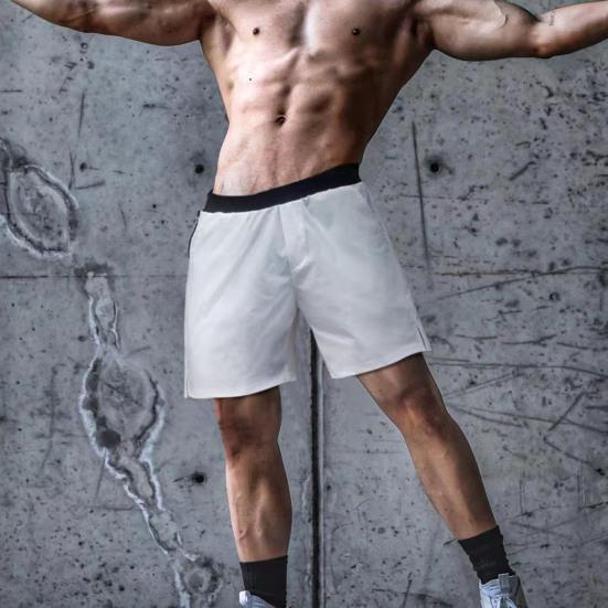 Мужские спортивные шорты с эластичными карманами на талии, быстросохнущие баскетбольные шорты с подкладкой, широкие шорты для бега, тренировочные шорты, уличная одежда