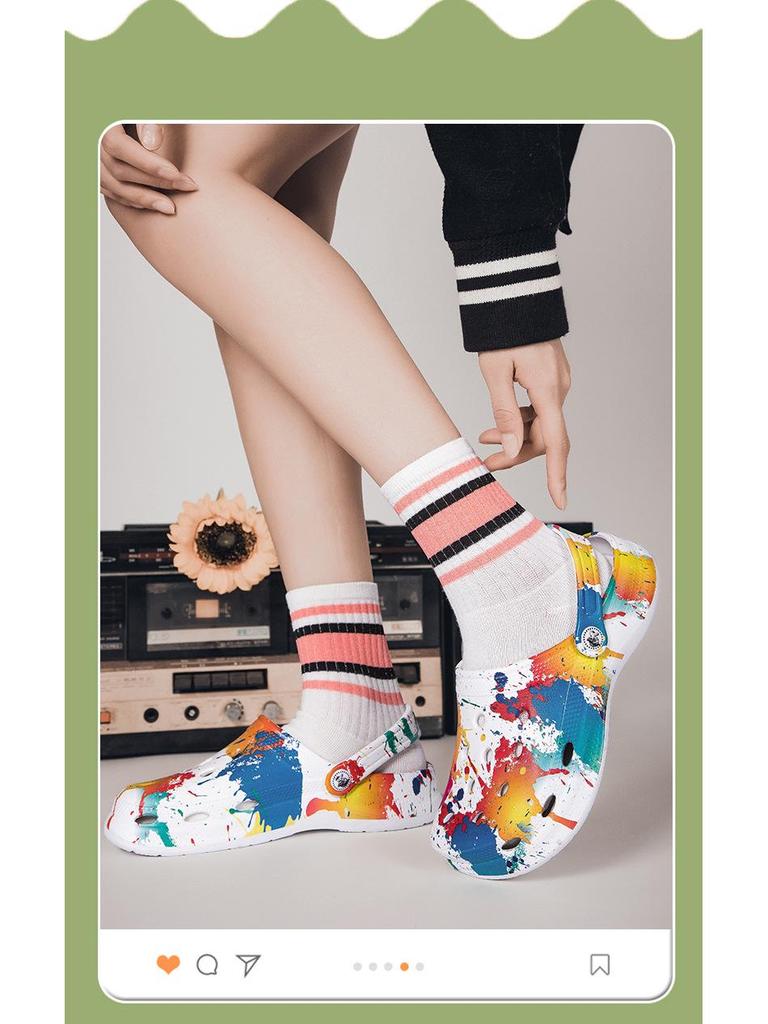 Унисекс кроксы 2024 года для трансграничной торговли: Новые мужские и женские тапочки-сандалии