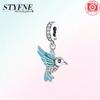 Animal Firefly Green Spring Bird Butterfly Beads Fit Bracelet Charms Copper Original Jewelry Making Women Anniversary Gift