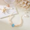 Bohemia Style Flower Shell Braided Necklaces For Women Cute Flower Choker Summer Beach Necklace Jewelry Accessories Gifts