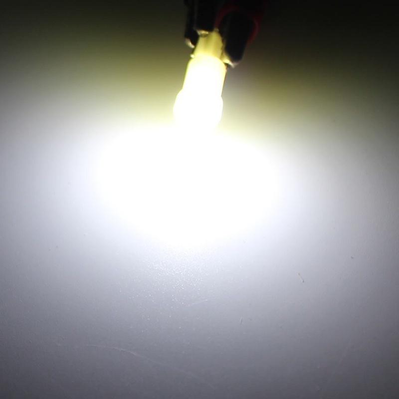 10pcs T5 1 LED SMD Ceramic Dashboard Gauge Instrument Car Auto Side Wedge Light Lamp