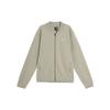 Bomber Jacket Solid Color Logo Pilot Sports Casual Jacket Men Jacket Pebble-Grey IS4956