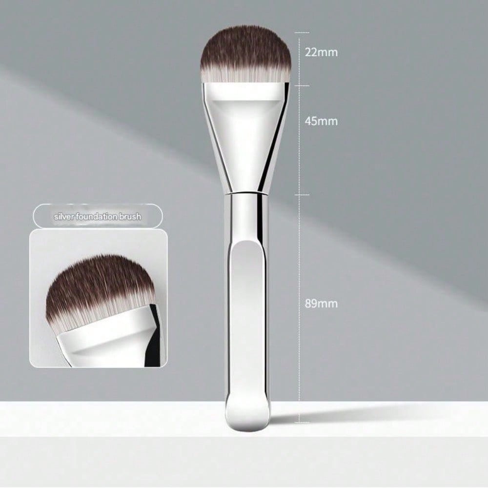 Tongue-Shaped Foundation Brush - Ultra-Thin And Traceless Foundation - Flat-Head Foundation Brush - Special-Shaped Fan-Shaped Makeup Tool - Beauty