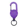 1/8Pcs Retractable Keychain with Steel Wire Rope Carabiner Badge Reel Holder Clip Key Ring Heavy Duty Outdoor Camping Climbing Anti-lost Buckle
