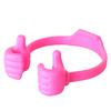 Creative Thumb Mobile Phone Stand Portable Phone Tablet Bracket Desktop Phone Holder ABS Material Wide Compatibility Pink