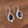 Sodalite Gemstone Earrings Jewelry, 925 Solid Sterling Silver Glamorous Earrings, Handmade Gift For Women