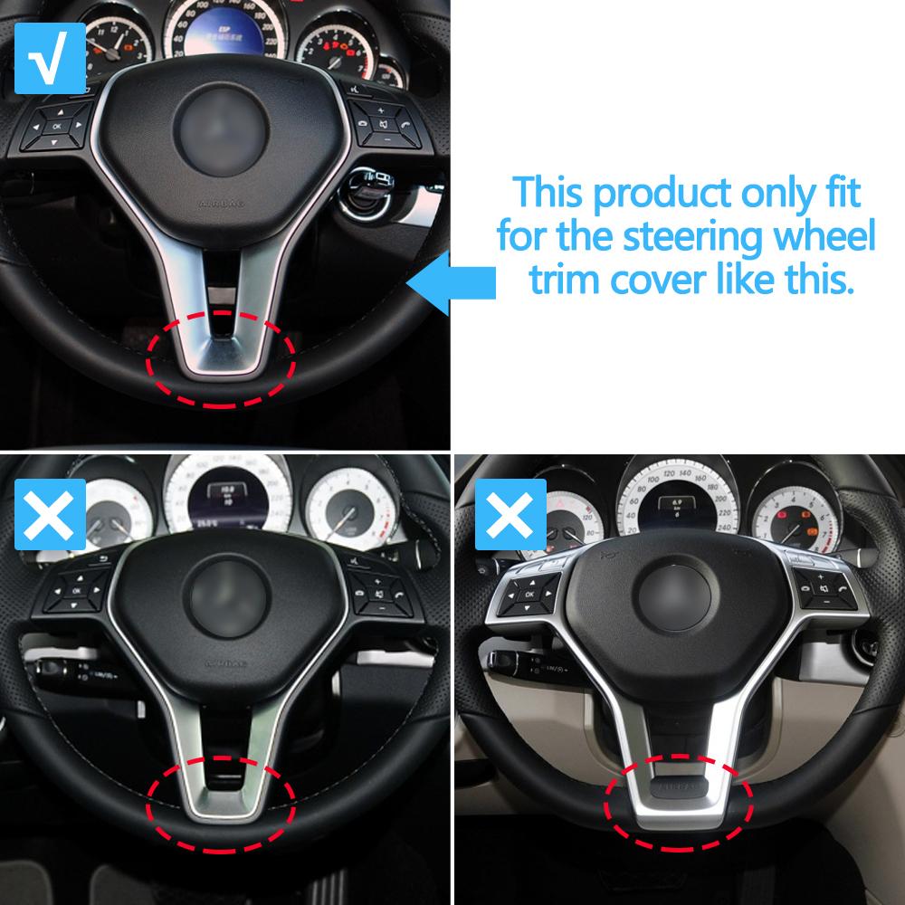 Автомобильная хромированная накладка на руль из углеродного волокна для Mercedes BENZ CE Class W176 W246 W204 W212 GLK204 W156 W117