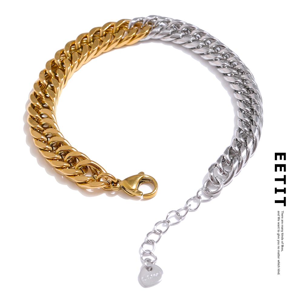 Eetit Браслет-браслет с воротником-цепочкой из нержавеющей стали 316L для женщин