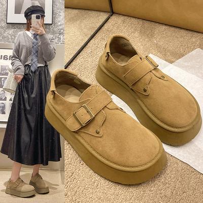 Ретро туфли на мягкой подошве с мягким верхом 2025 осенняя обувь модные универсальные туфли на плоской подошве женские туфли слипоны Doudou 9001
