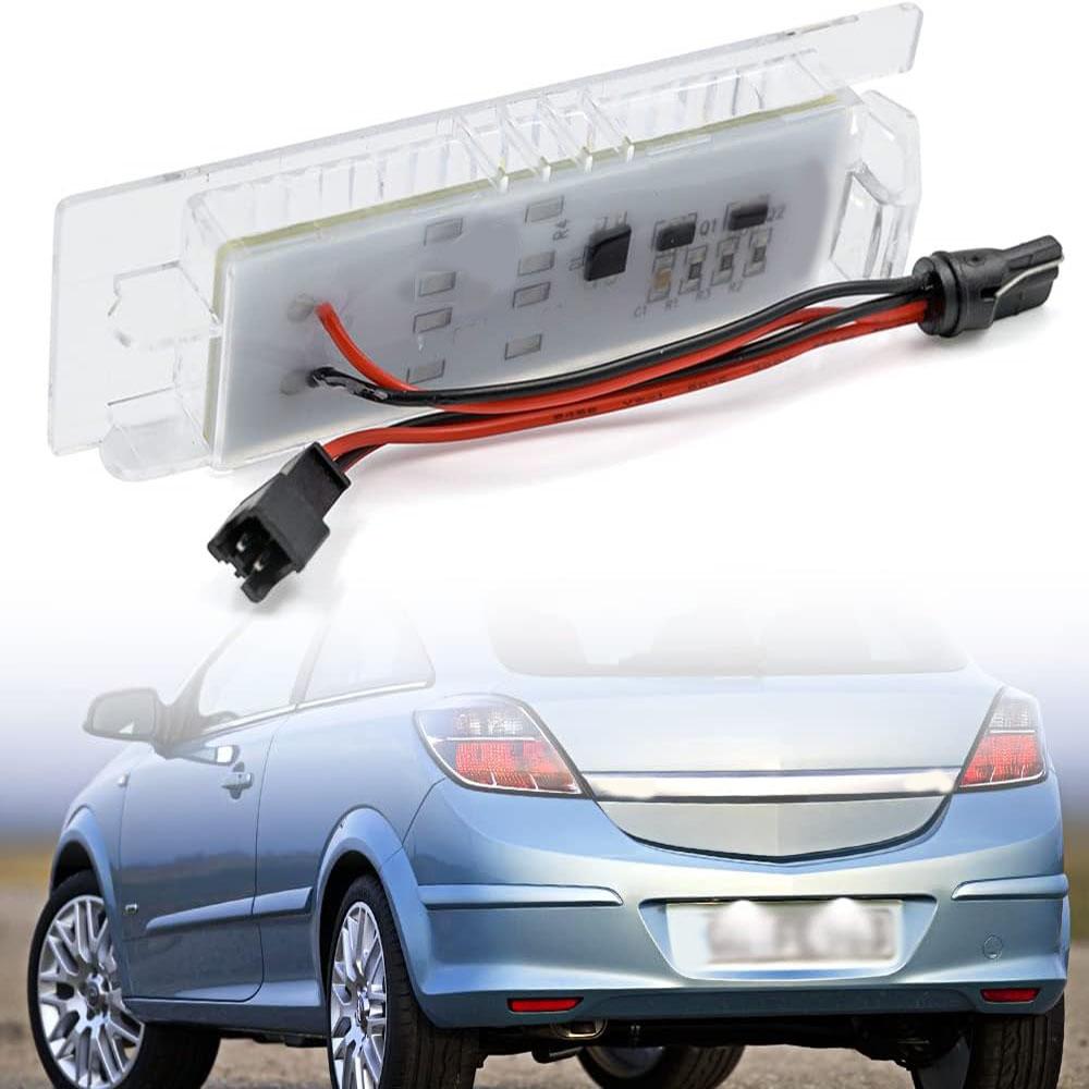 1 пара светодиодных фонарей номерного знака 6223506 для OPEL Zafira B Astra H