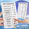 Plastic Chore Chart Reusable My Chores Checklist Board Task Tracker Planner  Time Management