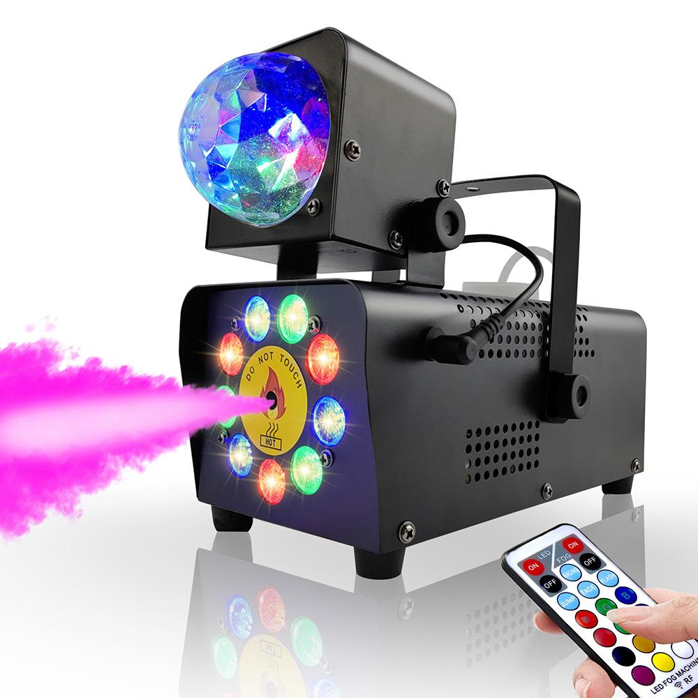 Мини светодиодный сценический свет 400 Вт с пультом дистанционного управления Ручная сценическая дым-машина Портативное сценическое освещение Генератор дыма