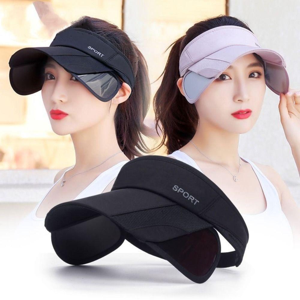 Wide Brim Sports Sun Hat Scalable Summer Baseball Cap Adjustable Empty Top Hat Sports