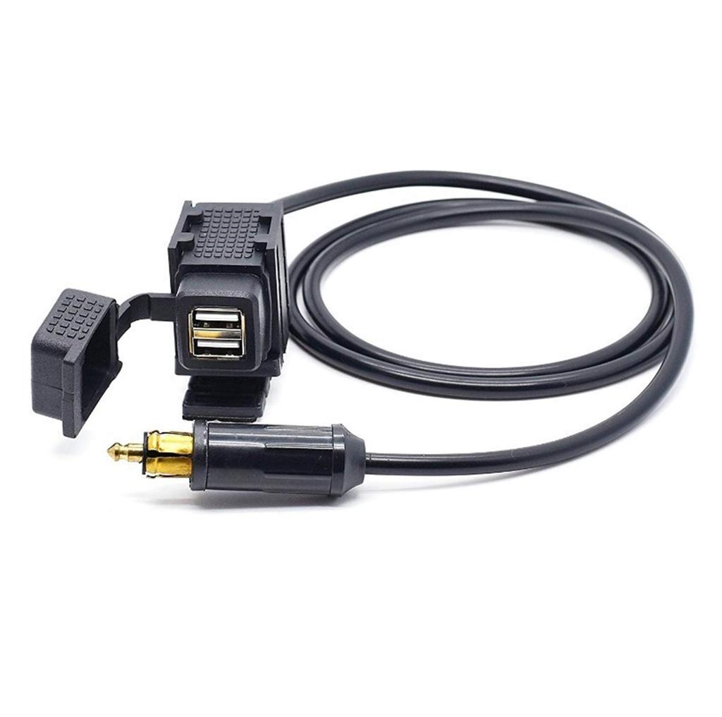 GUANGGUANG Heartwarming Shop Powerlet DIN Hella Socket EU Type Fit Waterproof Dual USB Charger Adapter for BMW Motorcycles