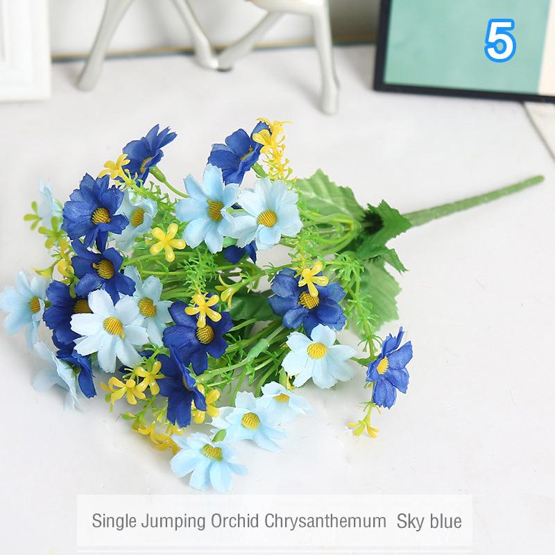1 букет 28 головок искусственных цветов искусственный шелк орхидея хризантема цветок свадебный букет цветов домашний сад вечеринка декор