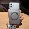 Магнитный чехол из ТПУ с металлическим покрытием для iPhone 12, 11, противоударный, матовый, мягкое покрытие