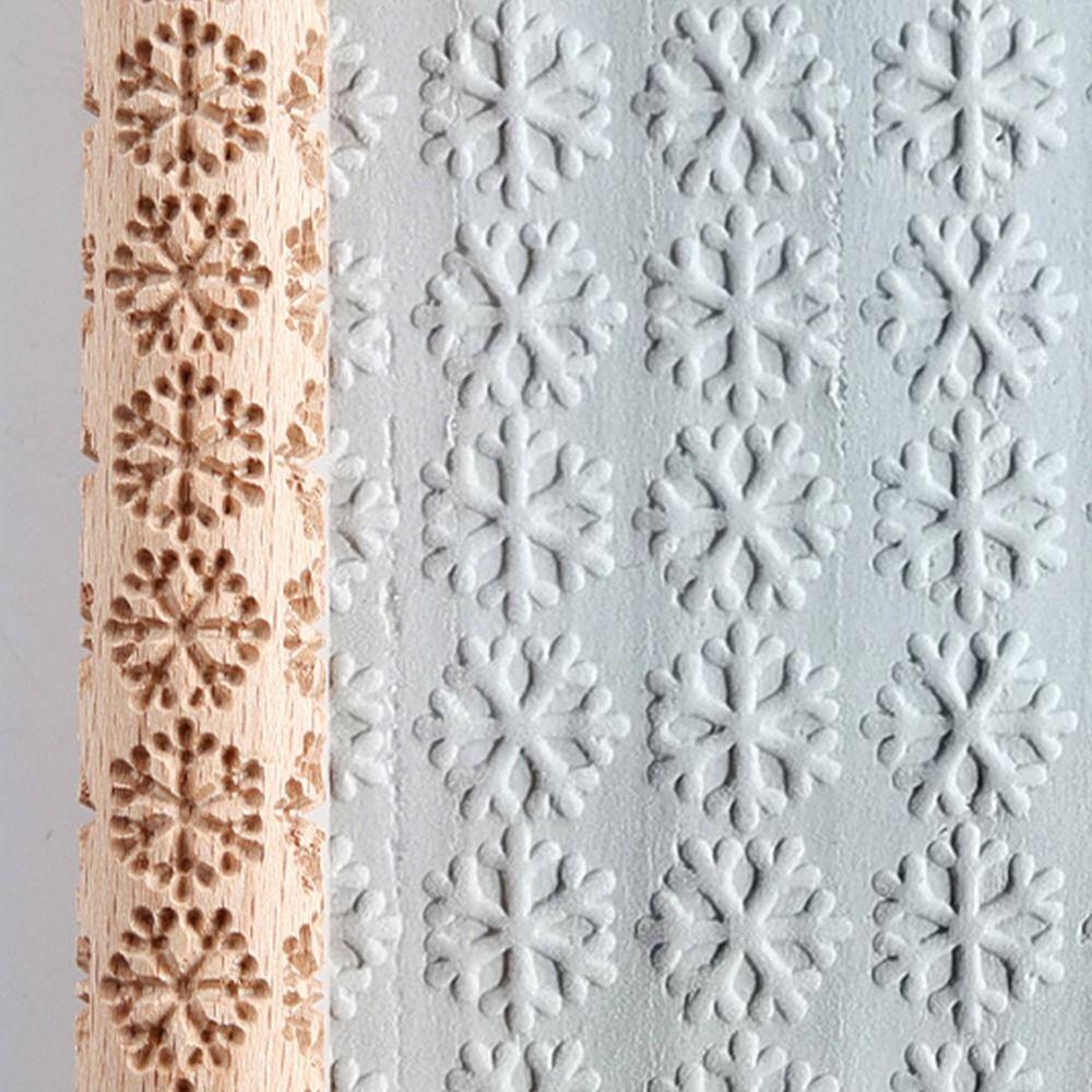 3D узор деревянный прижимной ролик DIY рельефный скалка текстура ролик для глины принадлежности для выпечки