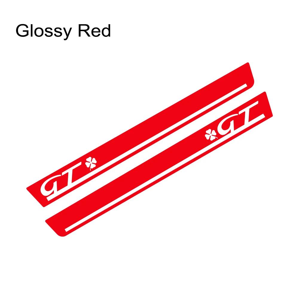 2pcs Car Side Skirt Vinyl Film Stickers GT Styling PVC Decor Decals For Alfa Romeo Giulietta Auto SUV Tuning Accessories zw0