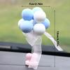 Creative Shaking Head Balloon Car Center Console Decorative Ornaments Cute Bobblehead Car Decorations Car Interior Accessories