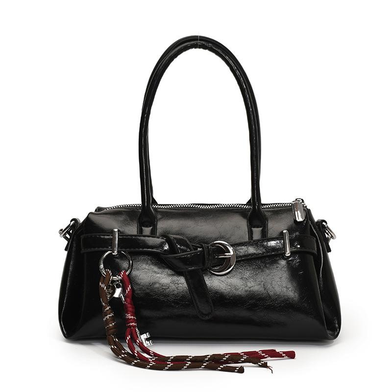 Han Casual Hand Carry Small Square Bag Women's 2026 Summer New Fashion Shoulder Bag Commuter Simple Messenger Bag