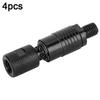 4Pcs New Fashion Metal Fishing Rod Pod Connectors Quick Release Bite Alarms Adapters Black