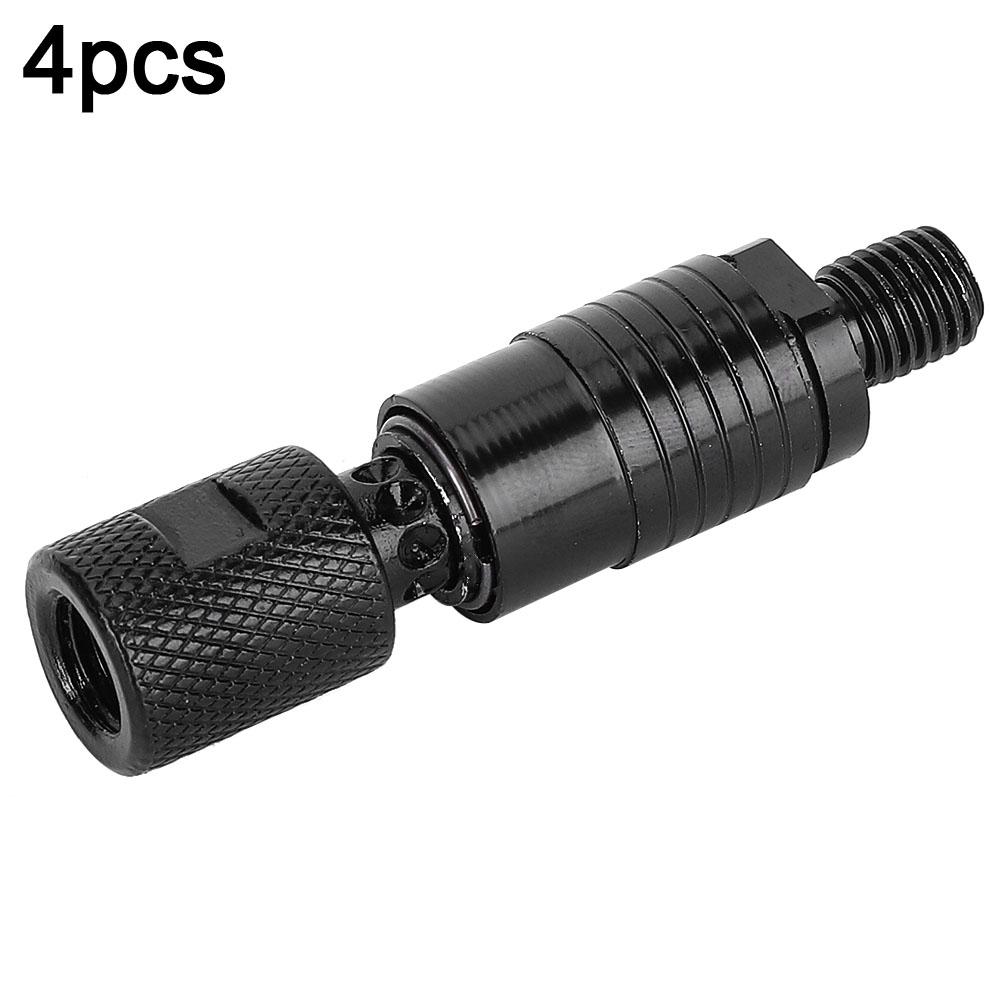 4Pcs New Fashion Metal Fishing Rod Pod Connectors Quick Release Bite Alarms Adapters Black