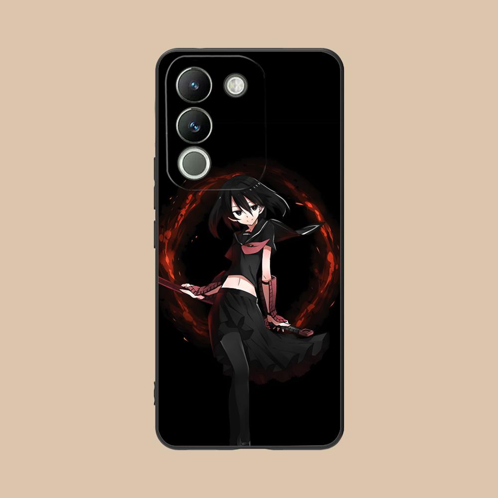 Матовый ТПУ чехол для мобильного телефона Akame Kurome для VIVO V60 V50 V40 V30 V29 V27 V25 V23 Pro Lite 5G Цветной печатный чехол