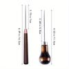 Wood Handle Awl Leather Punching Tools Leather Straight Awls Hole Puncher Drills for Leather Craft Awl Hand Stitching
