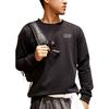 Anta Толстовка с длинными рукавами и круглым вырезом с абстрактным принтом на спине, мужские топы, черные 152231710-4