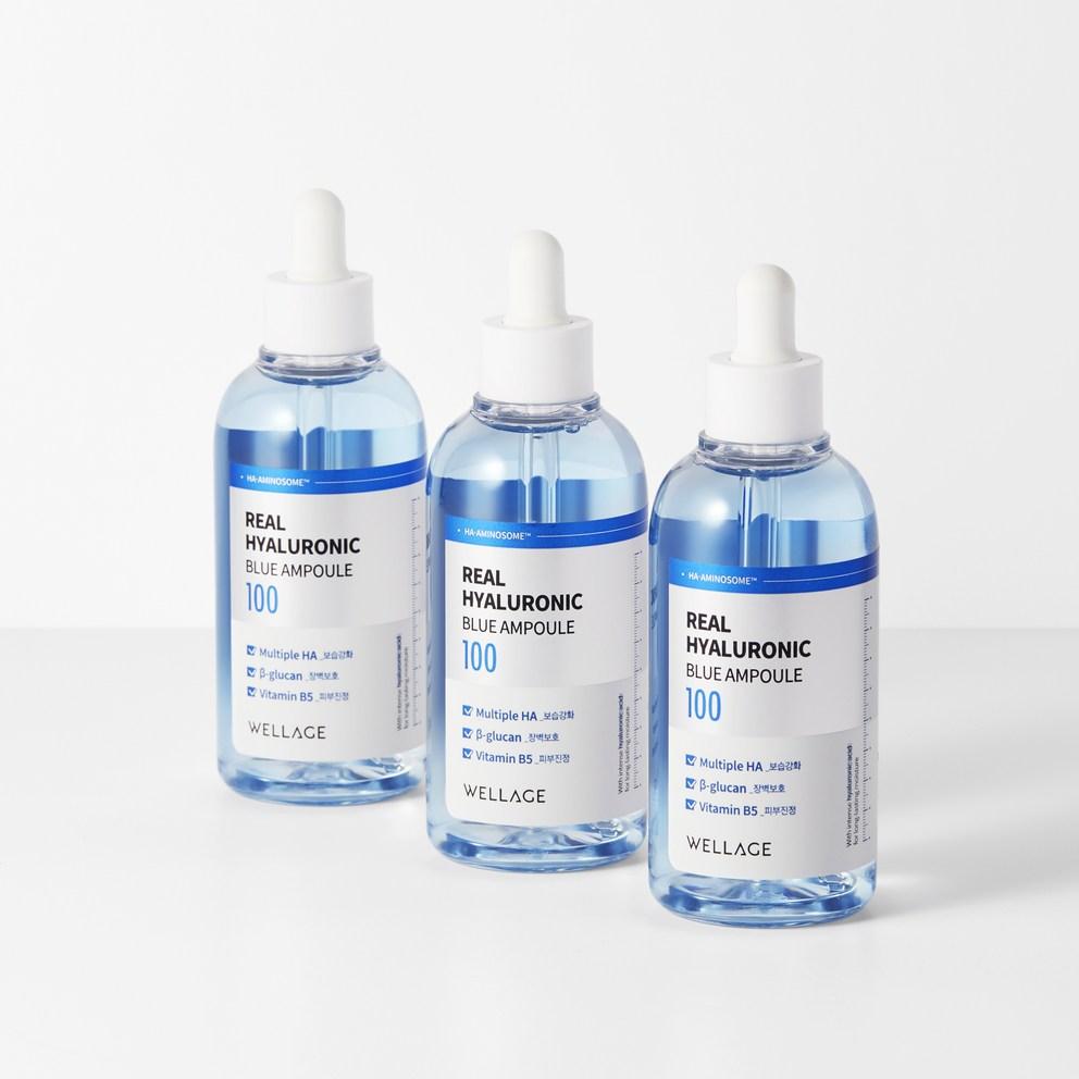 WELLAGE Сыворотка с гиалуроновой кислотой Real Hyaluronic Blue 100 мл + 75 мл Набор