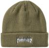 Thrasher Вязаная шапка FLAME LOGO FR (Логотип бренда) [22TH-N53 / ШАПКА] Шапка, Оливковая,