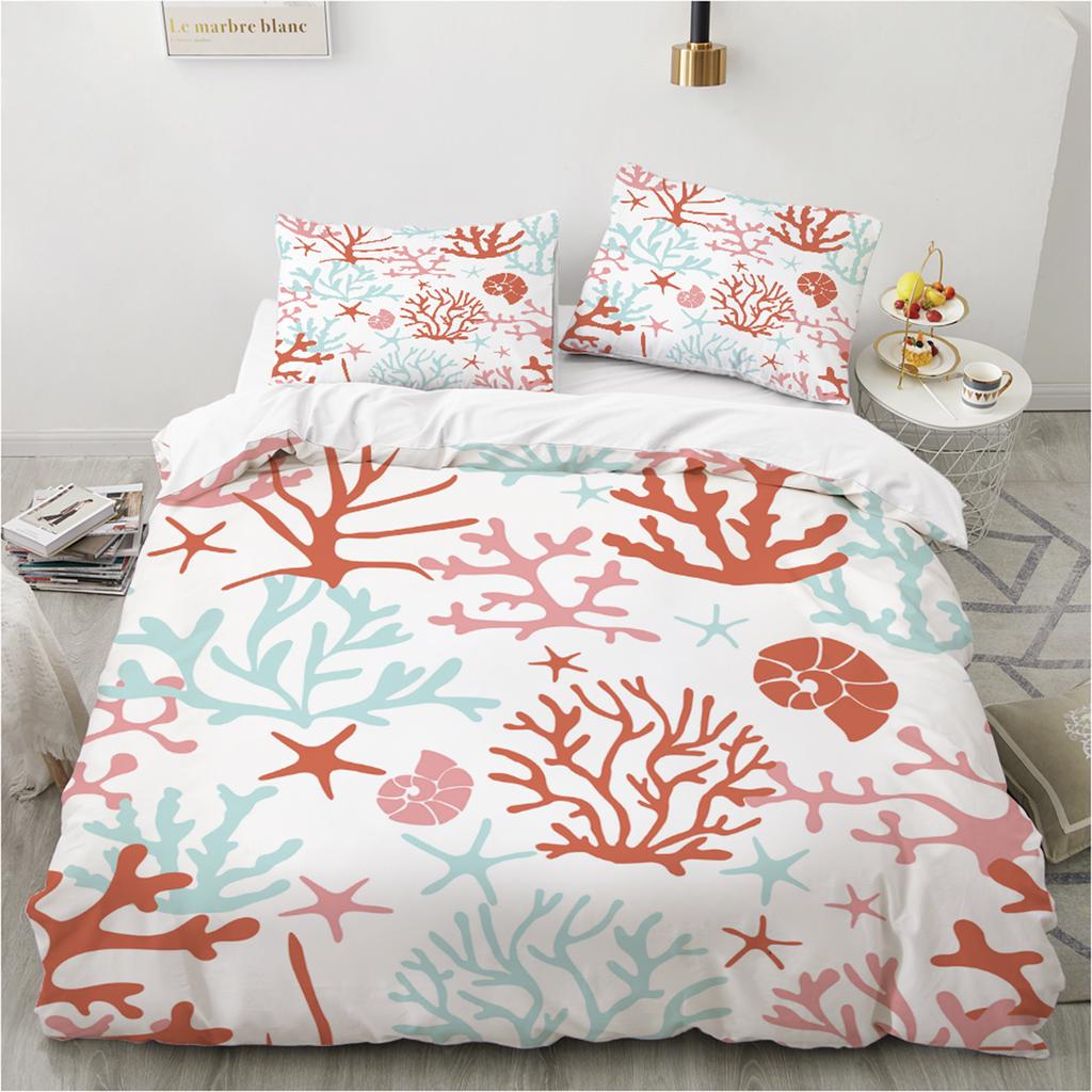 Ocean Series Duvet Cover Bedding Set Sea Turtle Pillowcase 3D Printed New Wholesale Colorful And Comfortable Kit