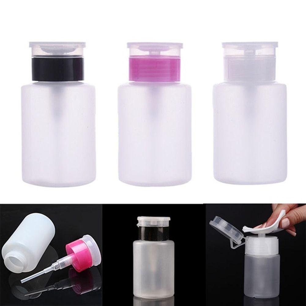 Manicure UV Gel Cleaner Nail Polish Remover Clean Acetone Pump Dispenser Container Empty Bottle