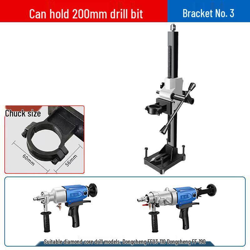 Diamond Core Drill for Concrete AC Vent Openings - Light-Duty Benchtop High-Power Machine