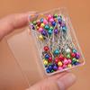 600PCS/BOX Multicolor Quilting Pins Round Head Straight Push Straight Pins DIY Professional Corsage Stick Pin Dressmaking