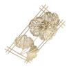Golden Metal Ginkgo Leaf Decoration Modern Minimalist 3D Wall Sculpture for Bedroom Living Room