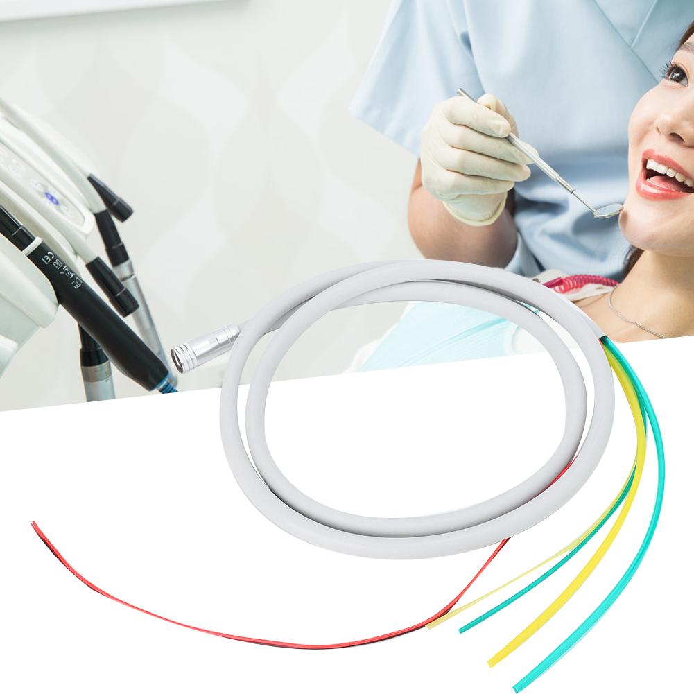 Стоматологический шланг с 6 отверстиями для высокоскоростного волоконно-оптического светодиодного наконечника, стоматологический аксессуар