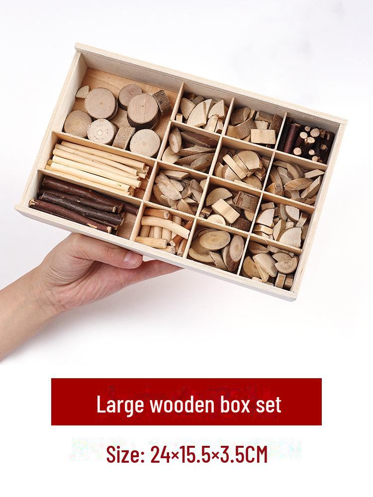 Pine Cone DIY Decoration Kit: Branch, Log, Dried Flowers for Creative Kindergarten Hanging Crafts