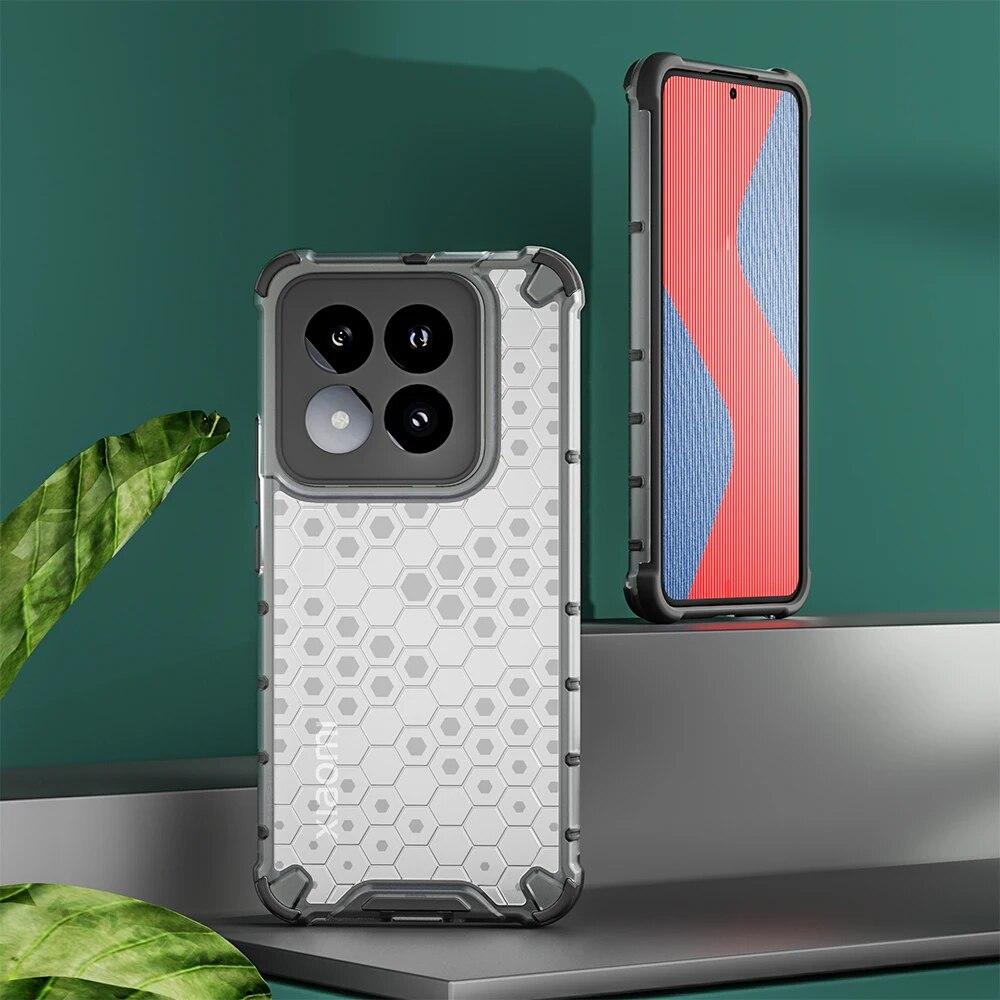 KEYSION Противоударный защитный чехол для Xiaomi 14 14 Pro 5G, силиконовый + прозрачный сотовый чехол для телефона из поликарбоната для Xiaomi 13 Pro 13 Ultra